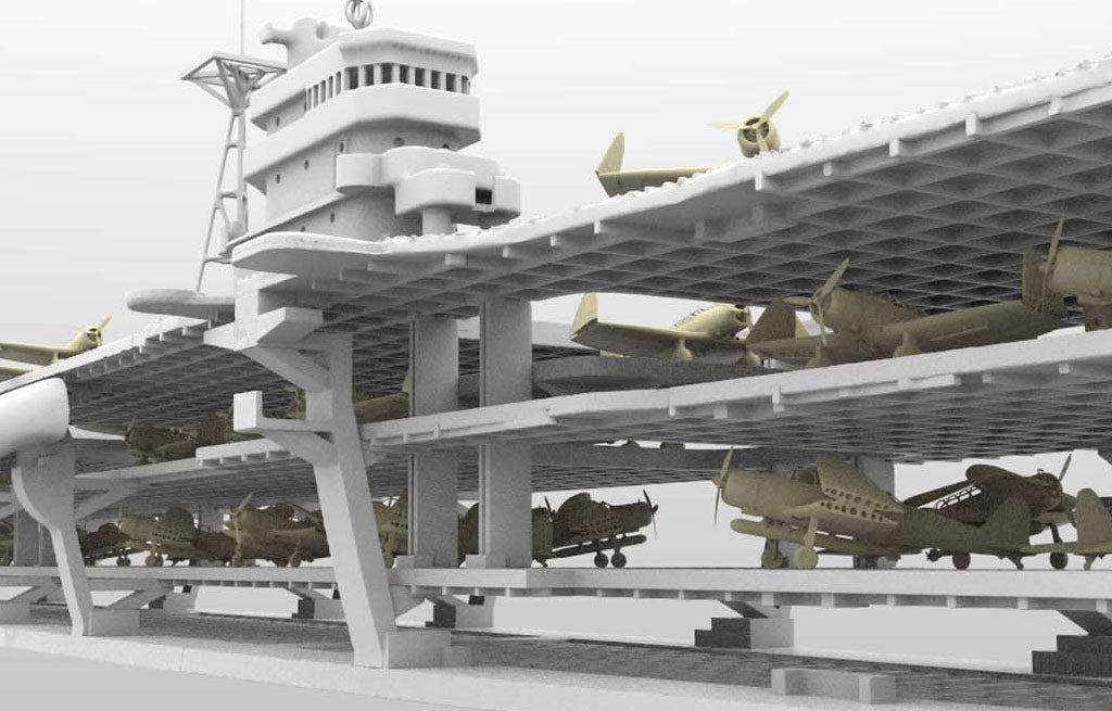 About the Hangar & Deck model kit series produced by 3D-WILD