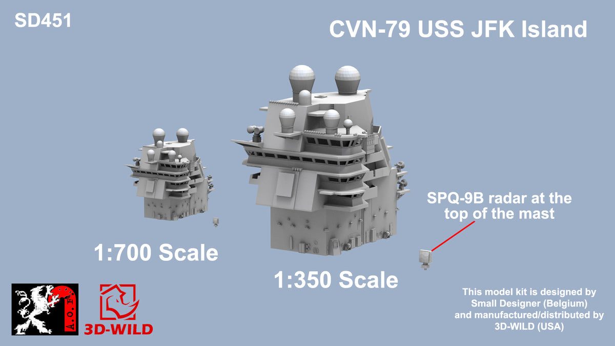 CVN-79 USS JFK Island – 3D-WILD
