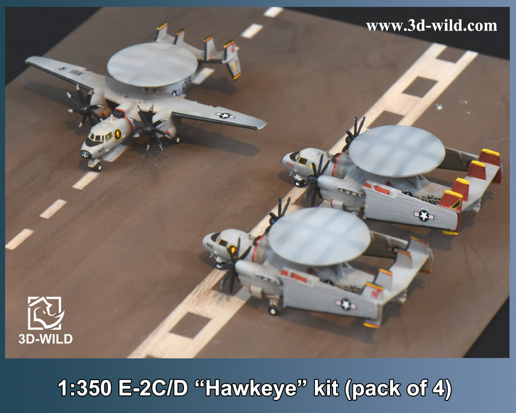[New Product Release] 1/350 E-2C/D "Hawkeye" kit (pack of 4)