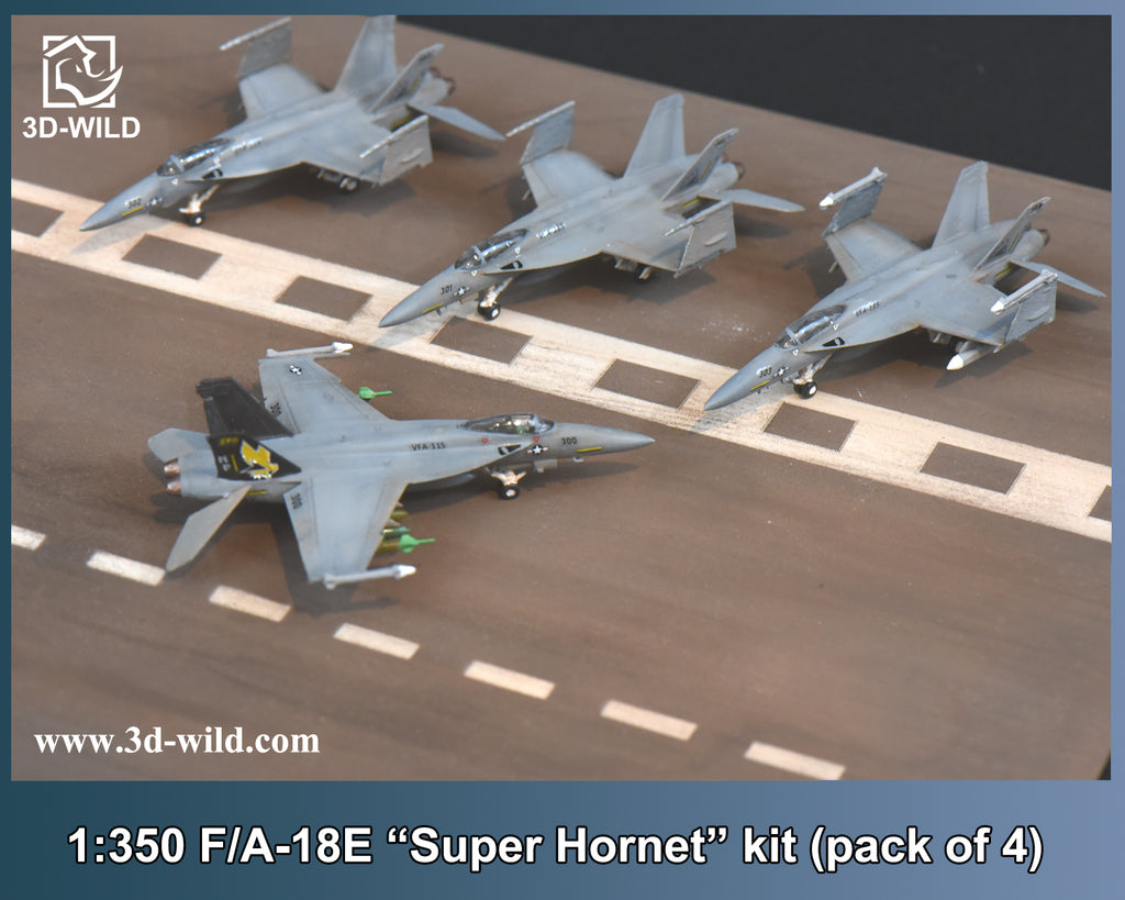 [New Product Release] 1/350 F/A-18E "Super Hornet" kit (pack of 4)