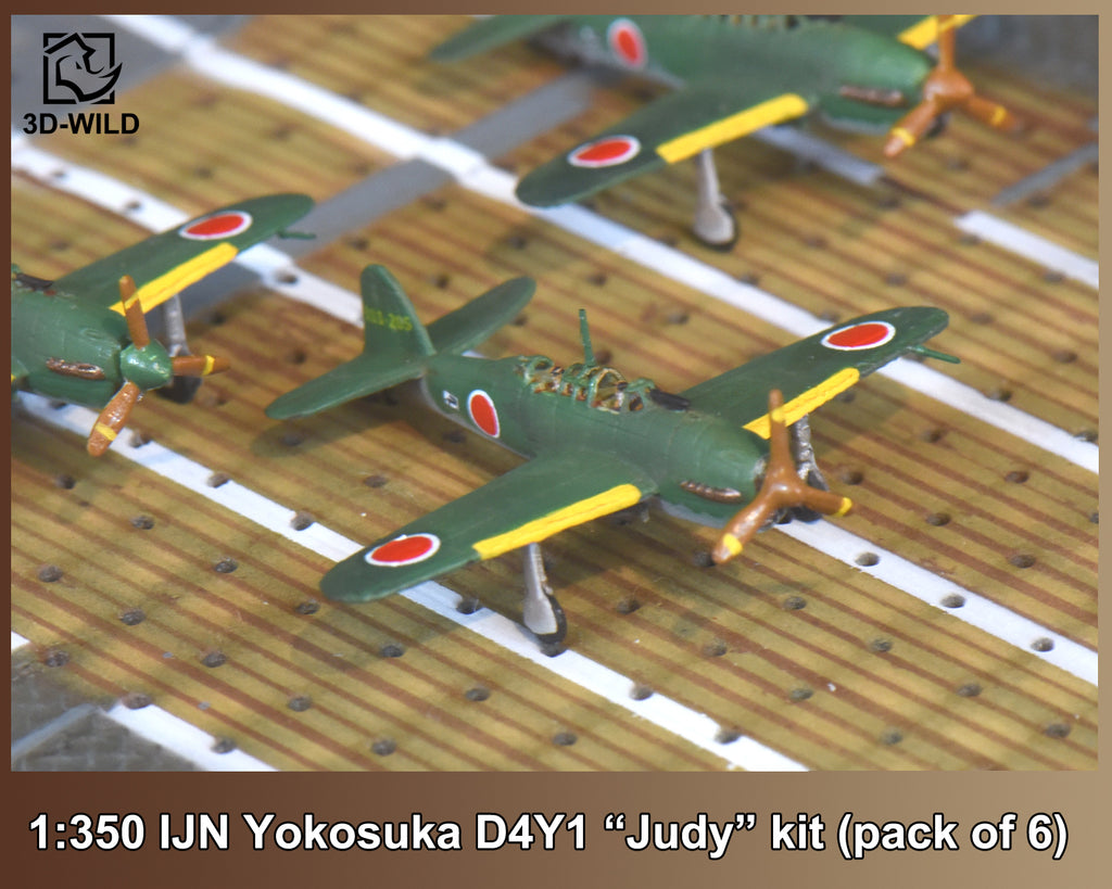 3D-WILD 1:350 IJN D4Y1 Yokosuka "Judy" kit (pack of 6)