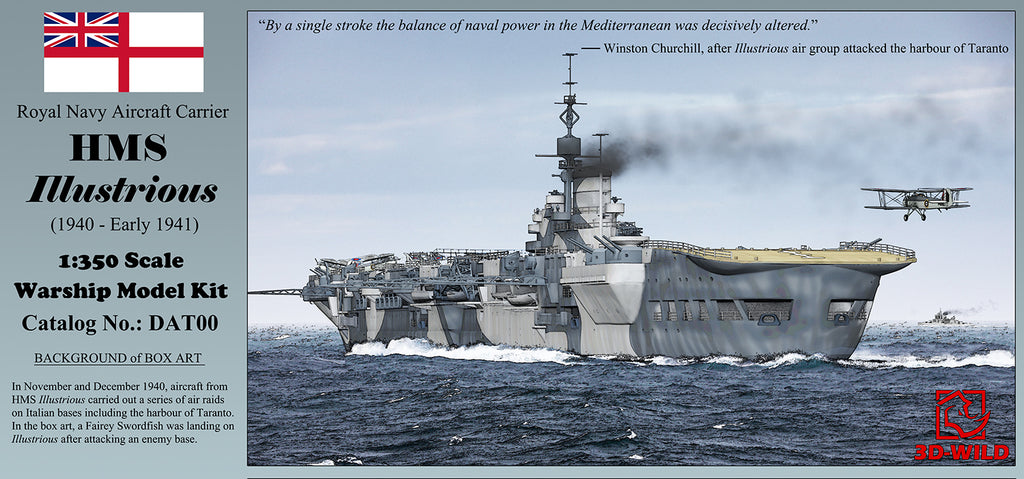[New Product Release] 1:350 HMS Illustrious Aircraft Carrier Model Kit