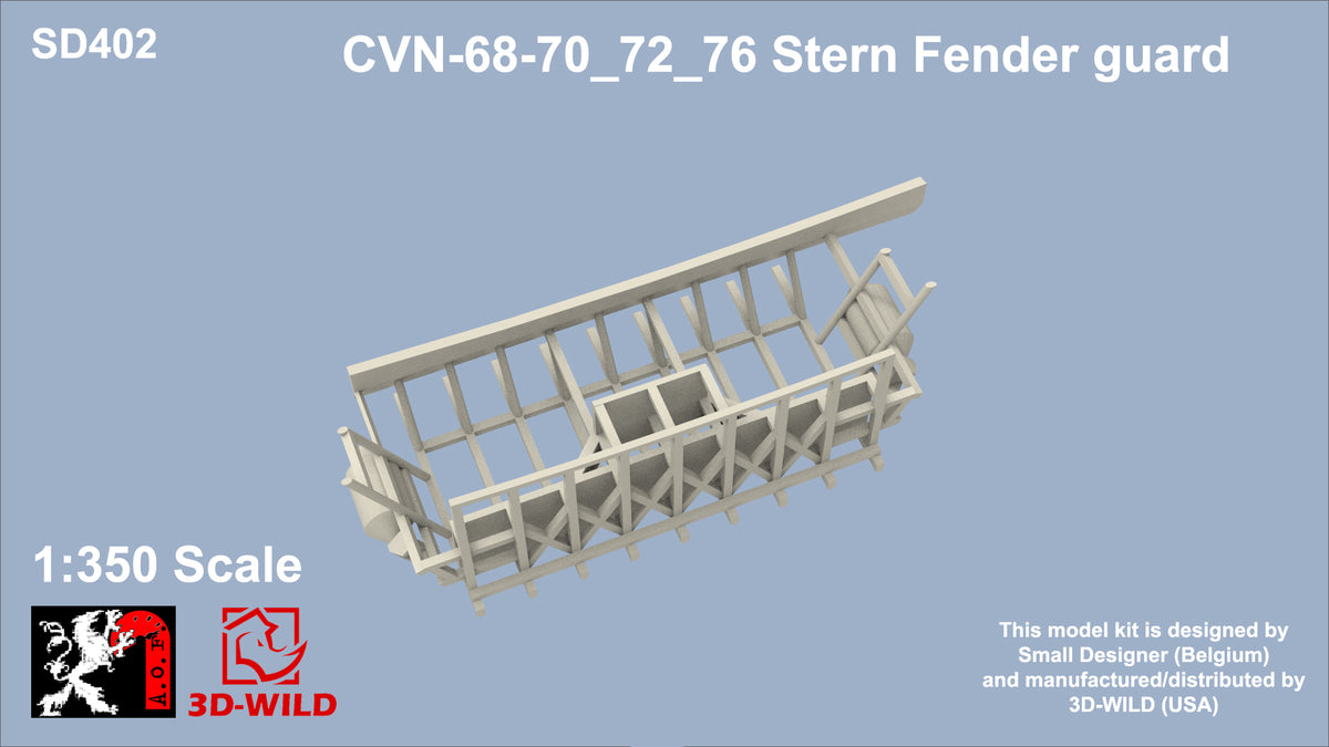 Stern Fender Rack CVN-68-70_72_76 Stern Fender guard – 3D-WILD