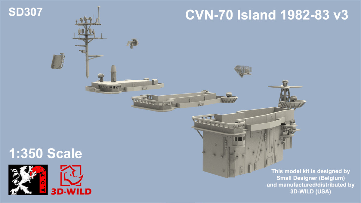 CVN-70 Island 1982-83 v3 – 3D-WILD