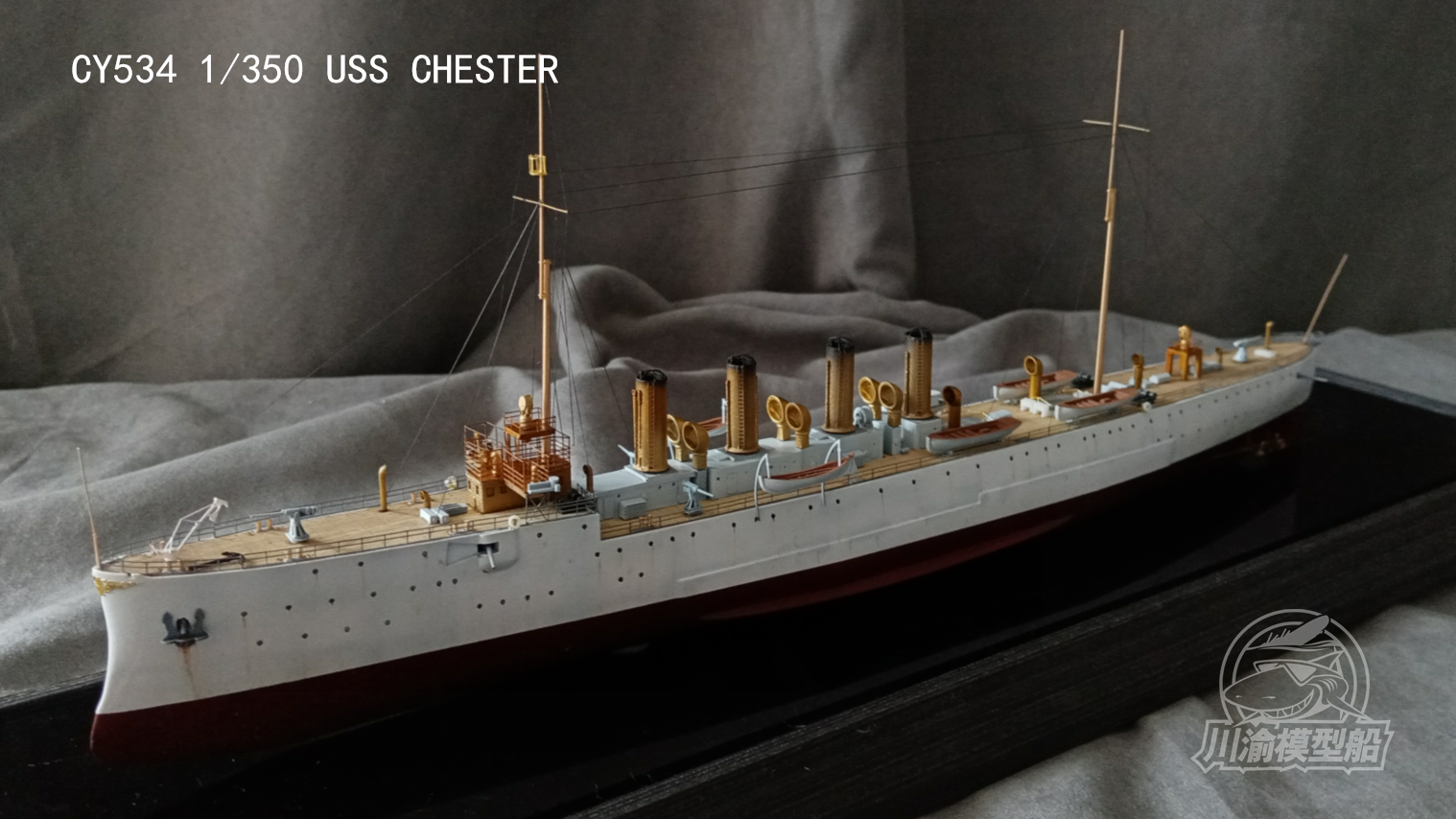 『値下げ』【イラン戦争武勲艦】USS CHARLOTTE チャレンジ 1:350 WWI USS Chester Light Cruiser Model Kit – 3D-WILD