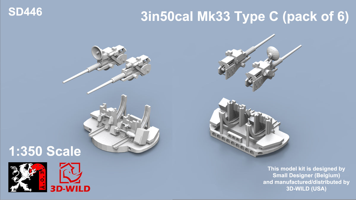 3in50cal Mk33 Type C (pack of 6) – 3D-WILD